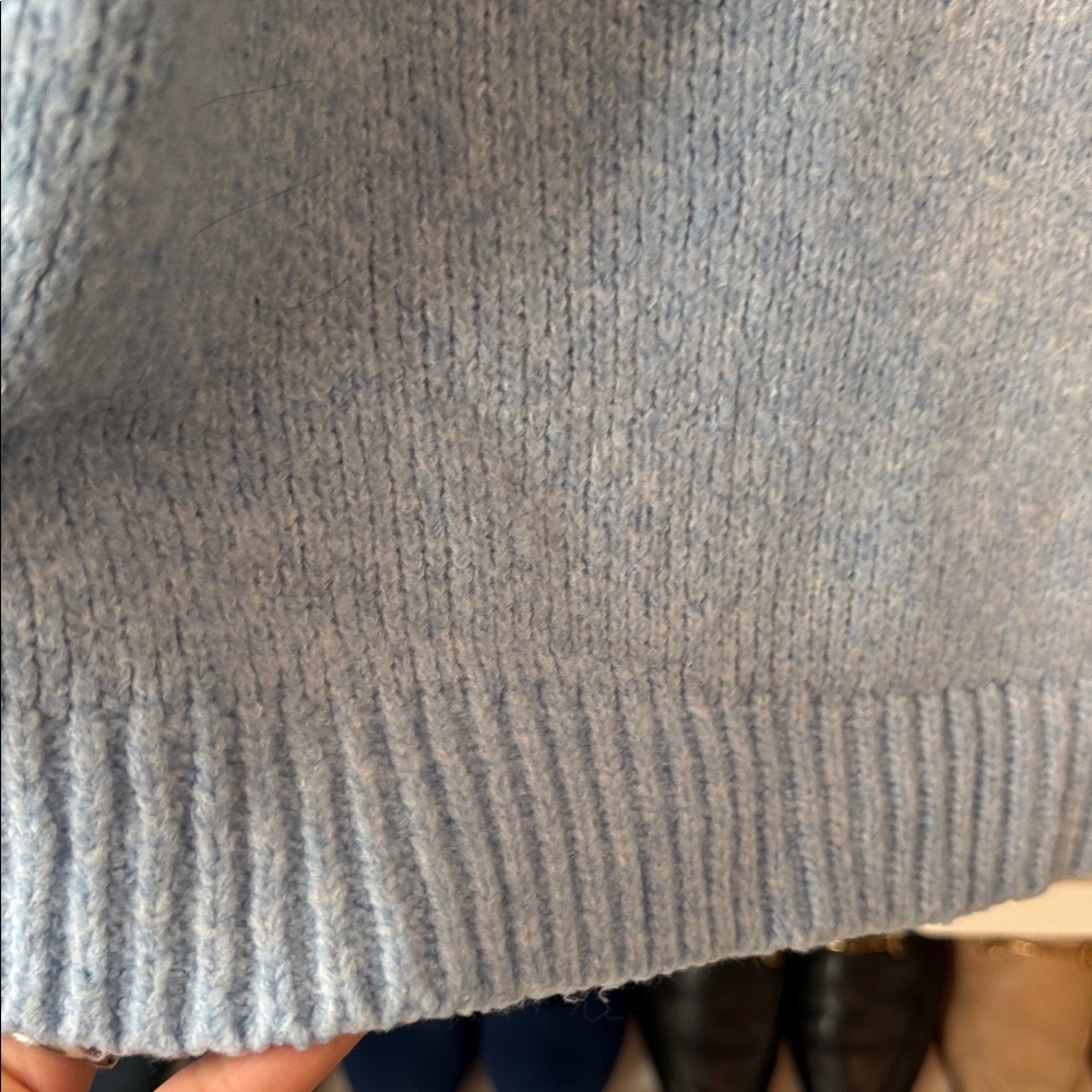 Universal Thread Blue And Black Patterned Sweater - image 4